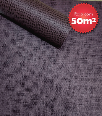 Papel de Parede Fibra de Vidro Trama Flair Grape - Coleção Fiber Sofisticado – Lavável - Rolo com 50 Metros