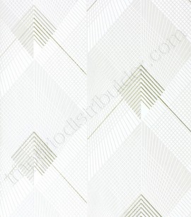 PÁG. 15 - Papel de Parede Geométrico Branco (Com Textura e brilho) - Coleção Star - Vinílico Lavável (Francês)