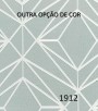 PÁG. 01 - Papel de Parede Geométrico Cinza Escuro (Brilho Laminado em Prata) - Coleção Neo Geometric - Semi-Vinílico