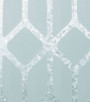 PÁG. 34 - Papel de Parede Geométrico Estilizado Cinza Azulado com Brilho Metálico - Coleção White Swan - Vinílico Importado