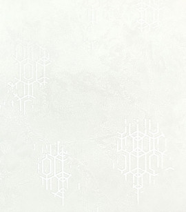 PÁG. 69-Papel de Parede Geométrico Grade Off-White Detalhes em Brilho Glitter- Coleção Adi Tare 2 - Vinilico Importado