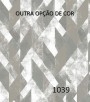 PÁG. 44 - Papel de Parede Geométrico Losango Tons de Cinza e Branco (Leve brilho prata) - Coleção Essencial - Vinílico