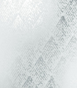 PÁG. 12 - Papel de Parede Geométrico Off-White com Brilho Prata - Coleção Avalon 2 - Vinílico Importado