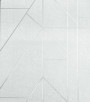 PÁG. 59 - Papel de Parede Linhas Geométricas Cinza Claro Fio Prata - Coleção White Swan - Vinílico Importado