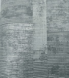 PÁG. 19 - Papel de Parede Imitação Textura Cinza Médio (Detalhes com leve Brilho) - Coleção Neo Geometric - Semi-Vinílico