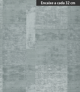 PÁG. 19 - Papel de Parede Imitação Textura Cinza Médio (Detalhes com leve Brilho) - Coleção Neo Geometric - Semi-Vinílico