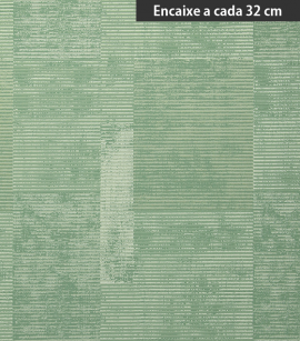 PÁG. 49 - Papel de Parede Imitação Textura Verde (Detalhes com leve Brilho) - Coleção Neo Geometric - Semi-Vinílico