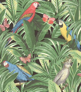 PÁG. 46 - Papel de Parede Tropical Colorido - Coleção Unique - Vinílico Importado